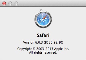 Safari 6.0.3