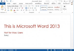 Microsoft Work 2013