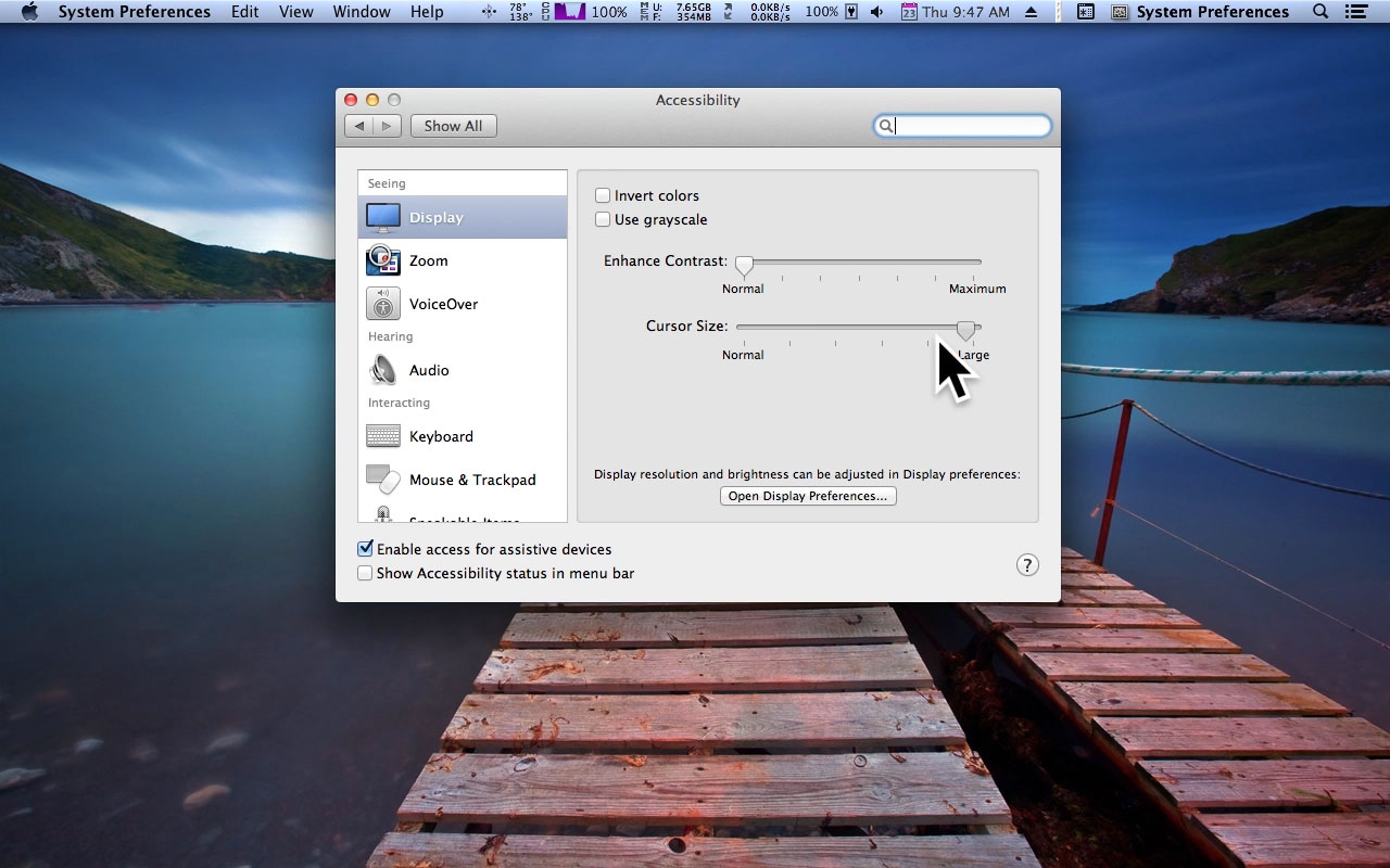 Quick Tip: change your cursor size